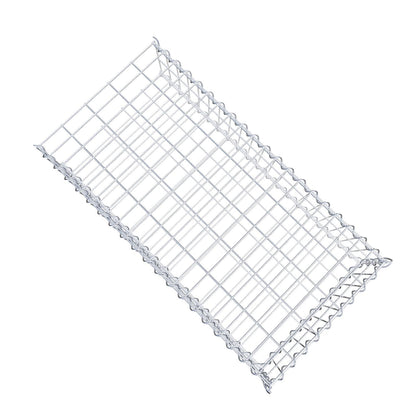 Gabbione aggiuntivo tipo 2 100 cm x 20 cm x 50 cm (L x A x P), maglia 5 cm x 10 cm, spirale
