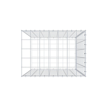 Mounted gabion type 2 100 cm x 70 cm x 50 cm (L x H x D), mesh size 10 cm x 10 cm, C-ring