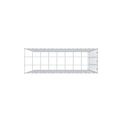 Gabbione aggiuntivo tipo 4 100 cm x 90 cm x 30 cm (L x H x P), maglia 10 cm x 10 cm, anello a C