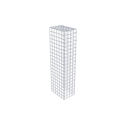 Gabião Tipo 4 100 cm x 30 cm x 20 cm (C x A x P), malhagem 5 cm x 5 cm, anel C