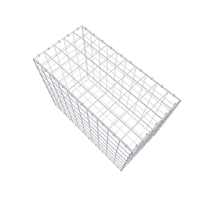 Gabion 100 cm x 80 cm x 50 cm (L x H x D), maskestørrelse 10 x 10 cm, spiralring