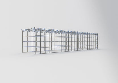 Extra gabion typ 4 100 cm x 20 cm x 20 cm (L x H x D), maskstorlek 5 cm x 5 cm, spiral