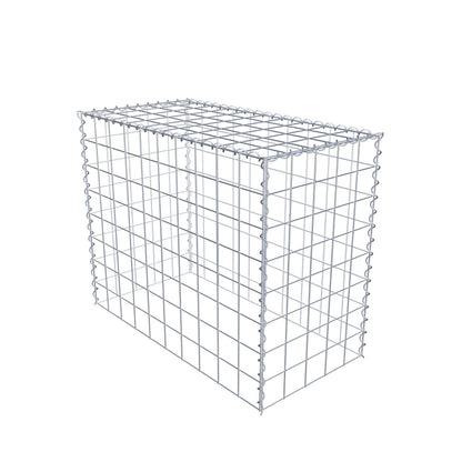 Gabião Tipo 3 100 cm x 80 cm x 50 cm (C x A x P), malhagem 10 cm x 10 cm, espiral