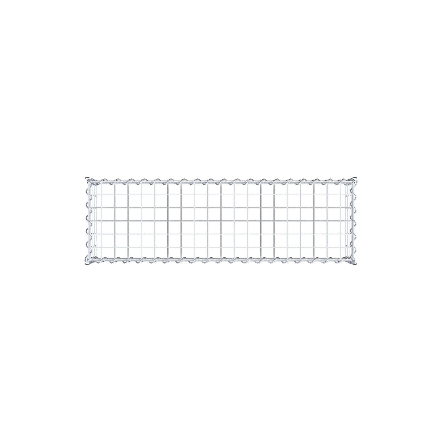 Opvokset gabion type 3 100 cm x 20 cm x 30 cm (L x H x D), maskestørrelse 5 cm x 5 cm, spiral