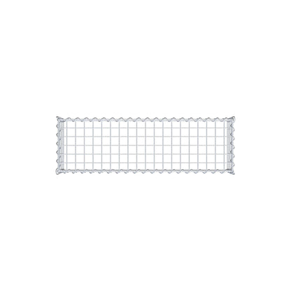 Opvokset gabion type 3 100 cm x 20 cm x 30 cm (L x H x D), maskestørrelse 5 cm x 5 cm, spiral