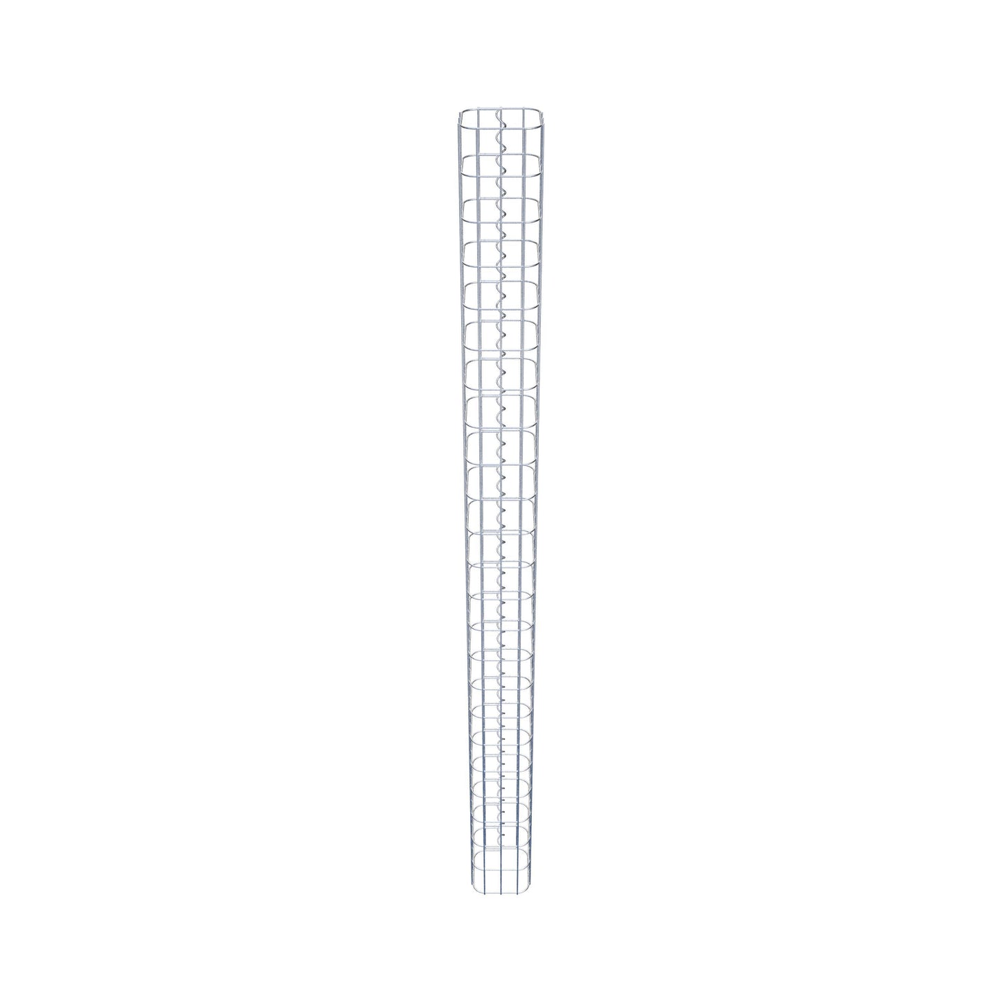 Colonna di gabbioni quadrata 17 cm x 17 cm, 230 cm di altezza, MW 5 cm x 10 cm