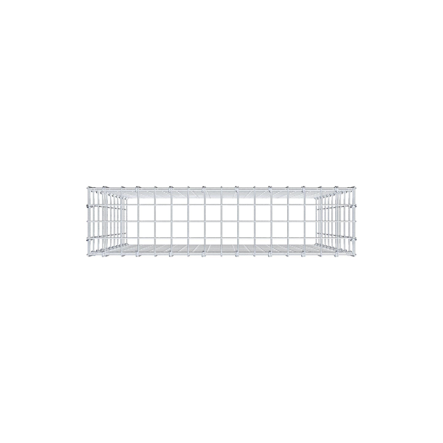 Gabião Tipo 3 100 cm x 80 cm x 20 cm (C x A x P), malhagem 5 cm x 10 cm, anel C