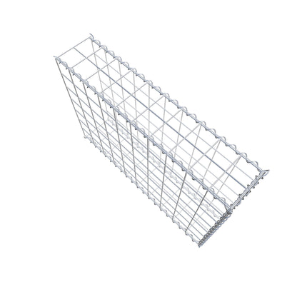 Gabião tipo 2 100 cm x 70 cm x 20 cm (C x A x P), malhagem 10 cm x 10 cm, espiral