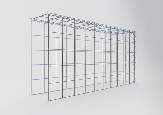 Gavión complementario tipo 4 100 cm x 50 cm x 20 cm (L x A x P), malla 10 cm x 10 cm, espiral