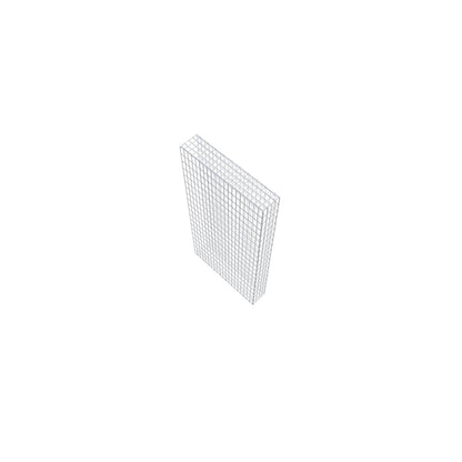 Fourche rapportée type 2 200 cm x 100 cm x 20 cm, maille 5 cm x 10 cm, anneau en C