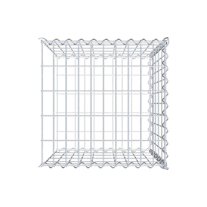 Gabião tipo 2 50 cm x 50 cm x 50 cm (C x A x P), malhagem 5 cm x 10 cm, espiral