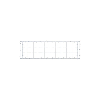 Gavión 100 cm x 30 cm x 30 cm (L x A x P), malla 10 cm x 10 cm, anillo en C