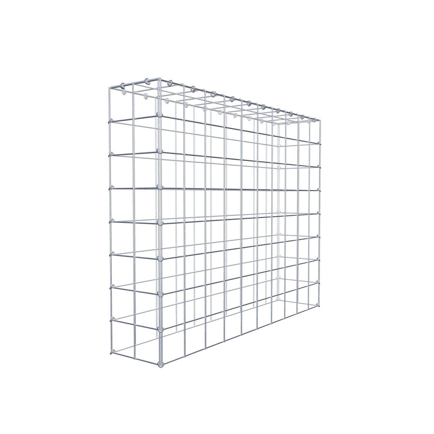 Gavión complementario de tipo 3 100 cm x 80 cm x 20 cm (L x A x P), malla 10 cm x 10 cm, anillo en C