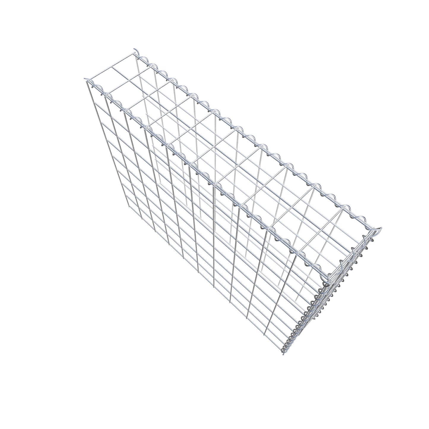 Gabbione aggiuntivo tipo 4 100 cm x 80 cm x 20 cm (L x H x P), maglia 10 cm x 10 cm, spirale