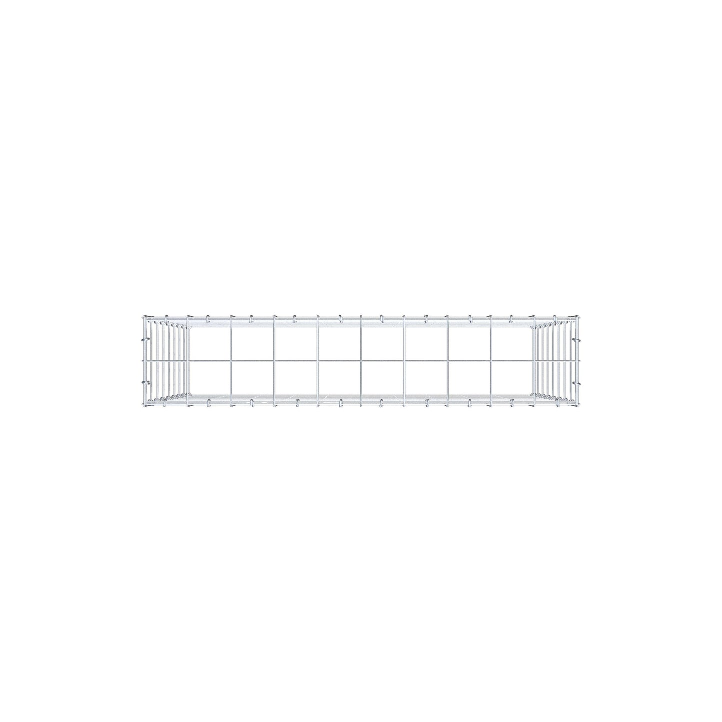 Gavión complementario de tipo 3 100 cm x 80 cm x 20 cm (L x A x P), malla 10 cm x 10 cm, anillo en C