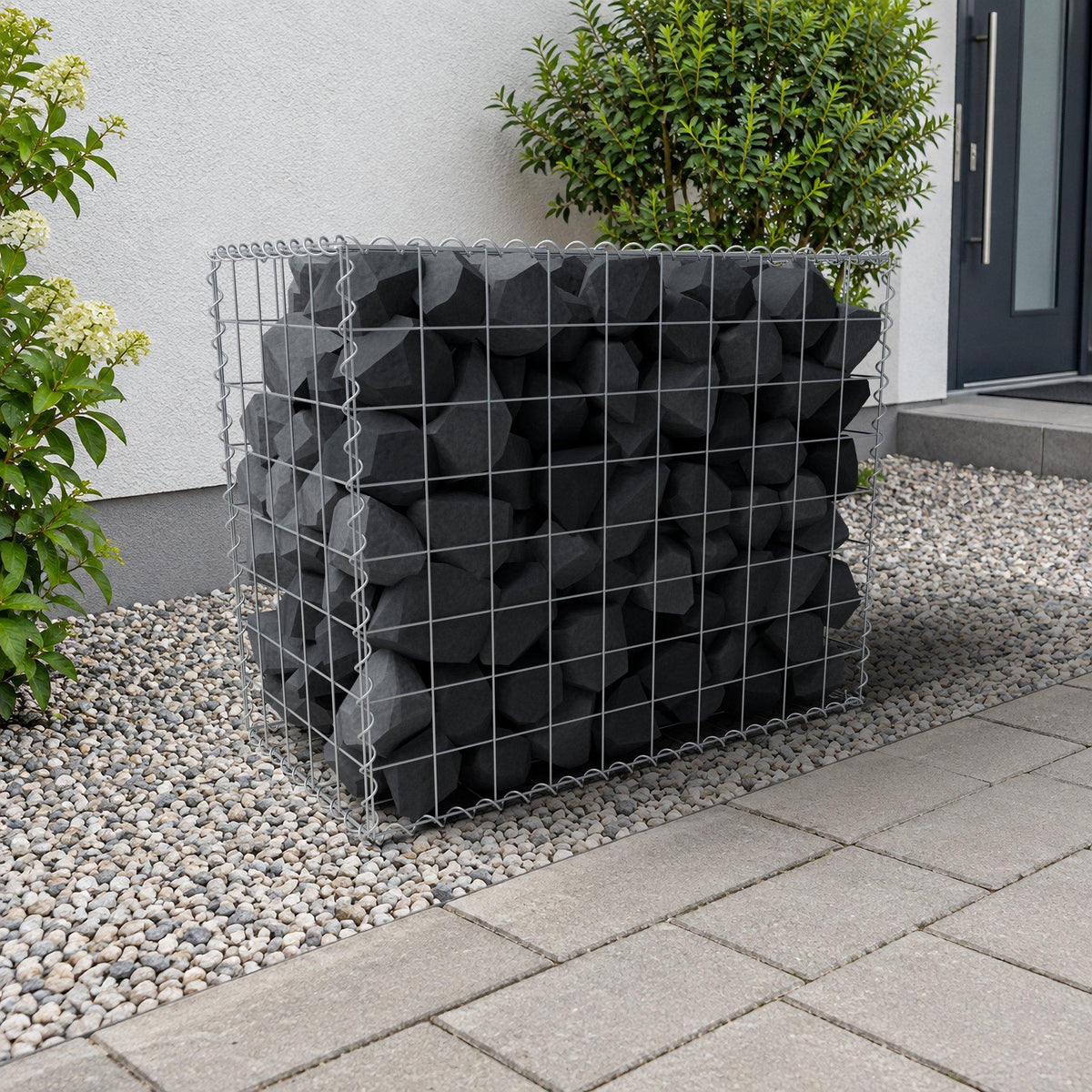 Gabbione 100 cm x 80 cm x 50 cm (L x H x P), maglia 10 cm x 10 cm, spirale