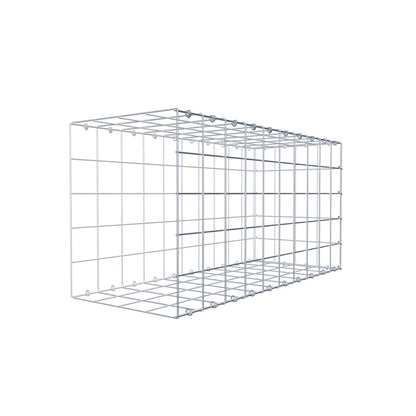 Monteret gabion type 2 100 cm x 50 cm x 40 cm (L x H x D), maskestørrelse 10 cm x 10 cm, C-ring