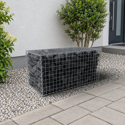 Gabion 100 cm x 50 cm x 50 cm (L x H x P), mailles 5 cm x 5 cm, spirale