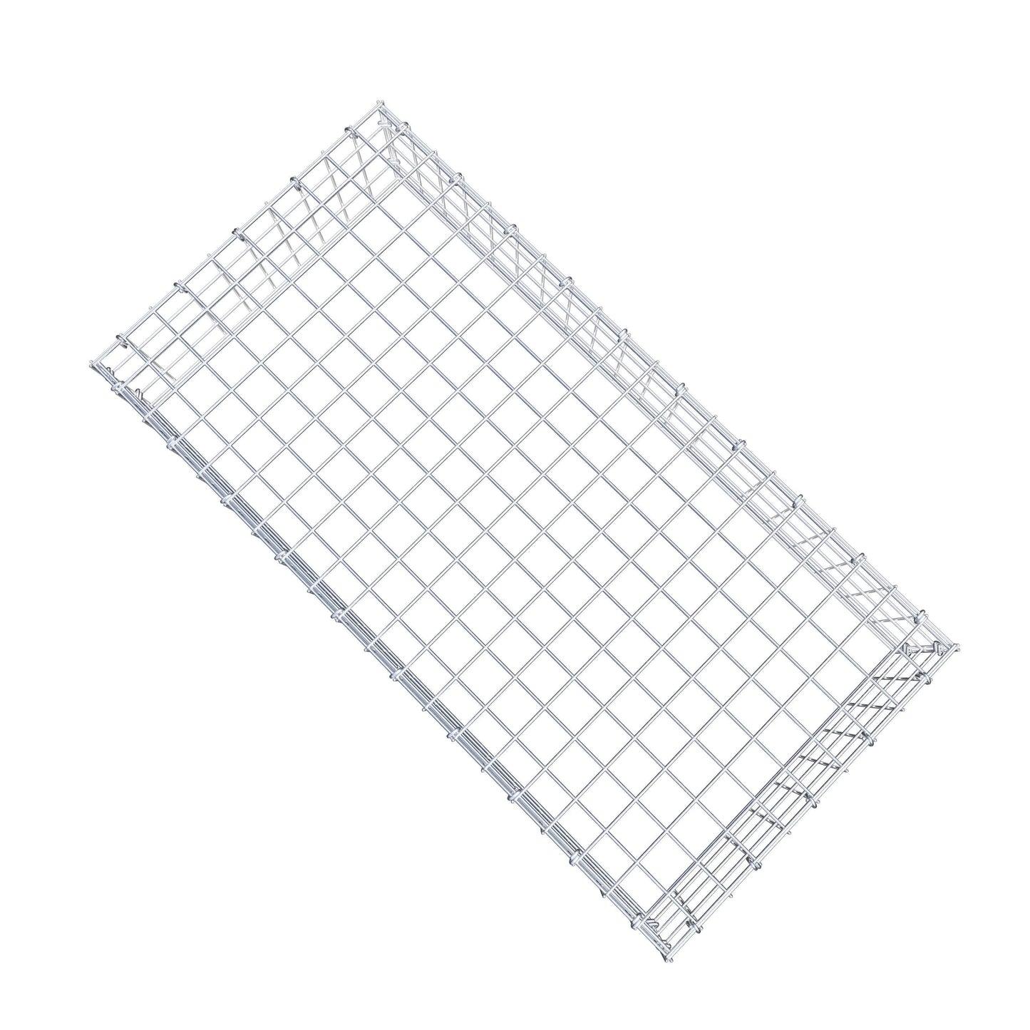 Gavión complementario de tipo 3 100 cm x 20 cm x 50 cm (L x A x P), malla 5 cm x 5 cm, anillo en C