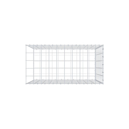 Type 2 oplegkorf 100 cm x 80 cm x 50 cm (L x H x D), maaswijdte 10 cm x 10 cm, C-ring