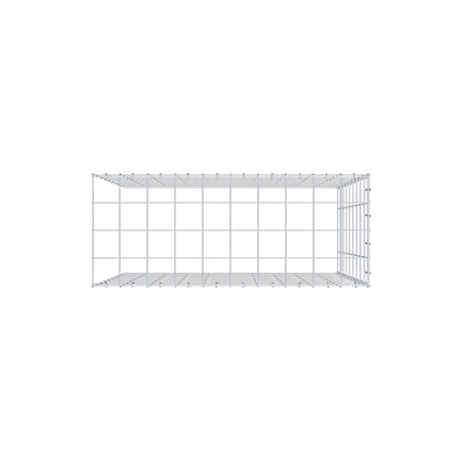 Monteret gabion type 4 100 cm x 90 cm x 40 cm (L x H x D), maskestørrelse 10 cm x 10 cm, C-ring