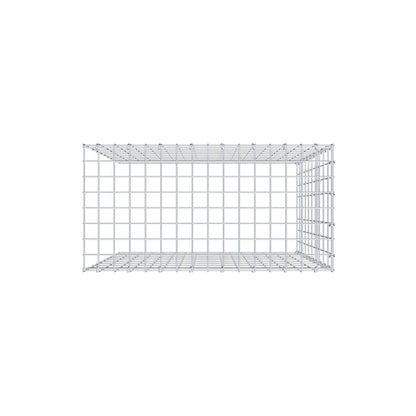 Gabbione aggiuntivo tipo 4 100 cm x 80 cm x 40 cm (L x H x P), maglia 5 cm x 10 cm, anello a C