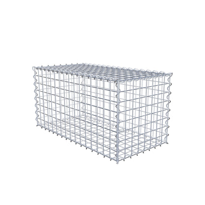 Gabion 80 cm x 40 cm x 40 cm (L x H x D), maskestørrelse 5 cm x 5 cm, spiral