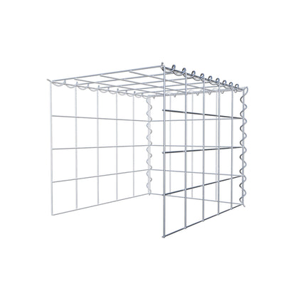 Gabbione aggiuntivo tipo 4 50 cm x 40 cm x 40 cm (L x H x P), dimensione maglia 10 cm x 10 cm, a spirale