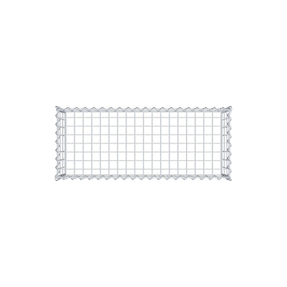 Gabbione aggiuntivo tipo 3 100 cm x 30 cm x 40 cm (L x A x P), maglia 5 cm x 10 cm, spirale