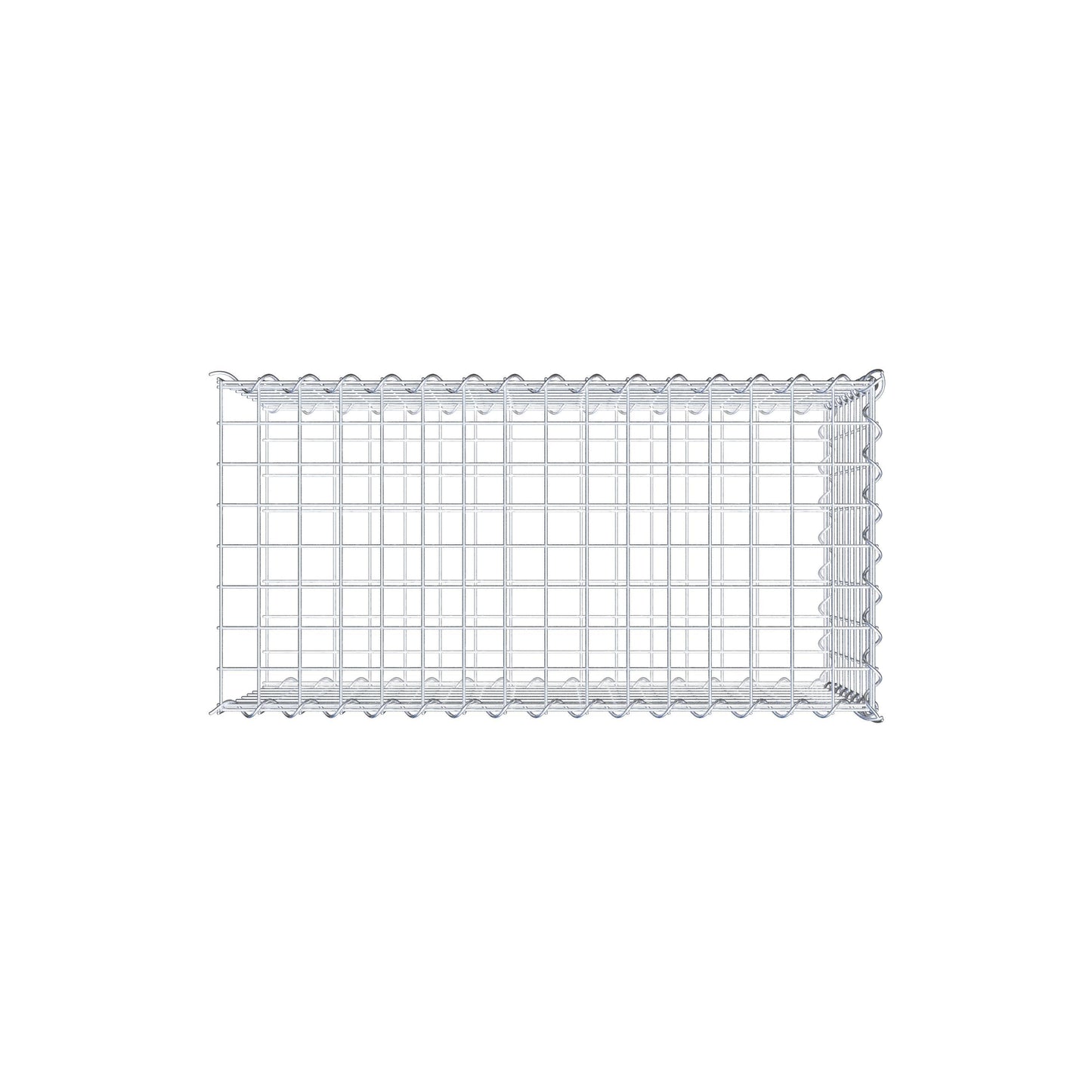 Gabião tipo 2 80 cm x 40 cm x 40 cm (C x A x P), malhagem 5 cm x 5 cm, espiral