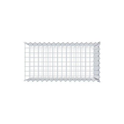 Gabião tipo 2 80 cm x 40 cm x 40 cm (C x A x P), malhagem 5 cm x 5 cm, espiral