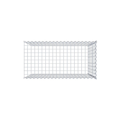 Gabbione aggiuntivo tipo 4 100 cm x 90 cm x 50 cm (L x H x P), maglia 5 cm x 10 cm, spirale