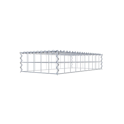 Gabião Tipo 3 100 cm x 20 cm x 50 cm (C x A x P), malhagem 10 cm x 10 cm, espiral