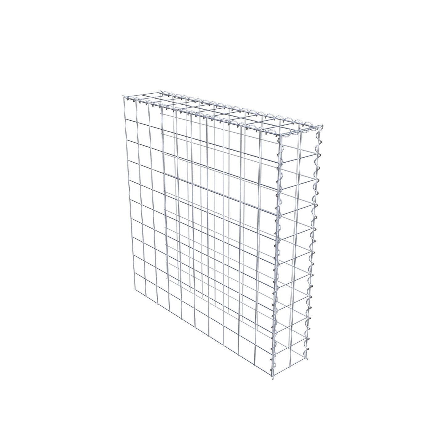 Add-on schanskorf type 4 100 cm x 100 cm x 20 cm (L x H x D), maaswijdte 10 cm x 10 cm, spiraal