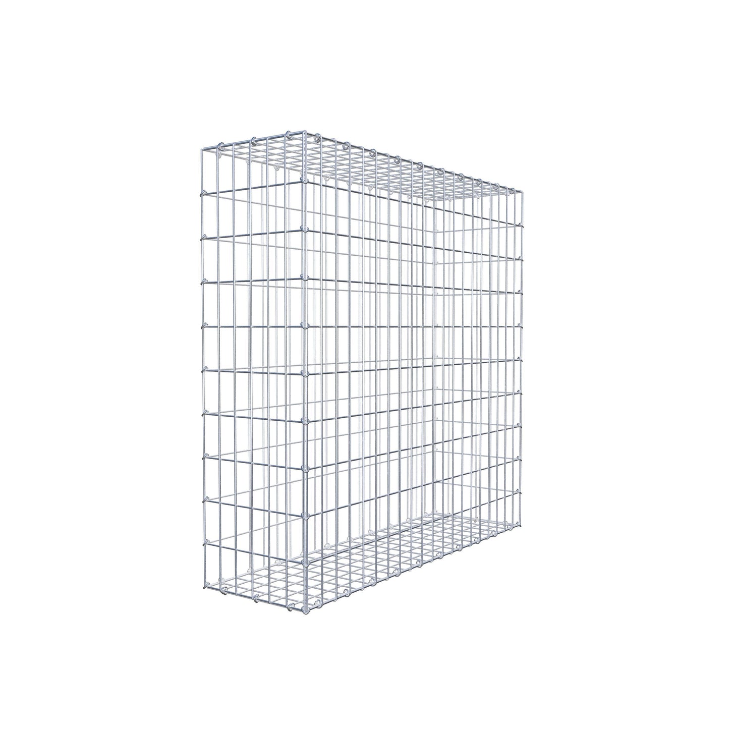 Gabião 100 cm x 100 cm x 30 cm (C x A x P), malhagem 5 cm x 10 cm, anel C
