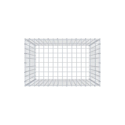 Anbaugabione Typ 3 100 cm x 80 cm x 50 cm (L x H x T), Maschenweite 5 cm x 10 cm, C-Ring
