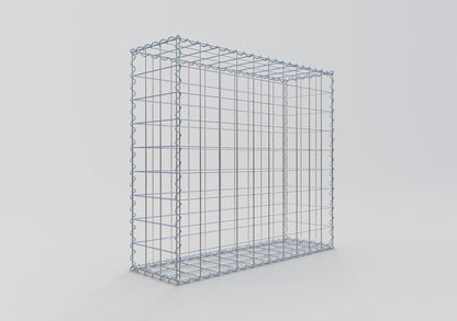 Gabbione 100 cm x 90 cm x 30 cm (L x H x P), maglia 10 cm x 10 cm, spirale
