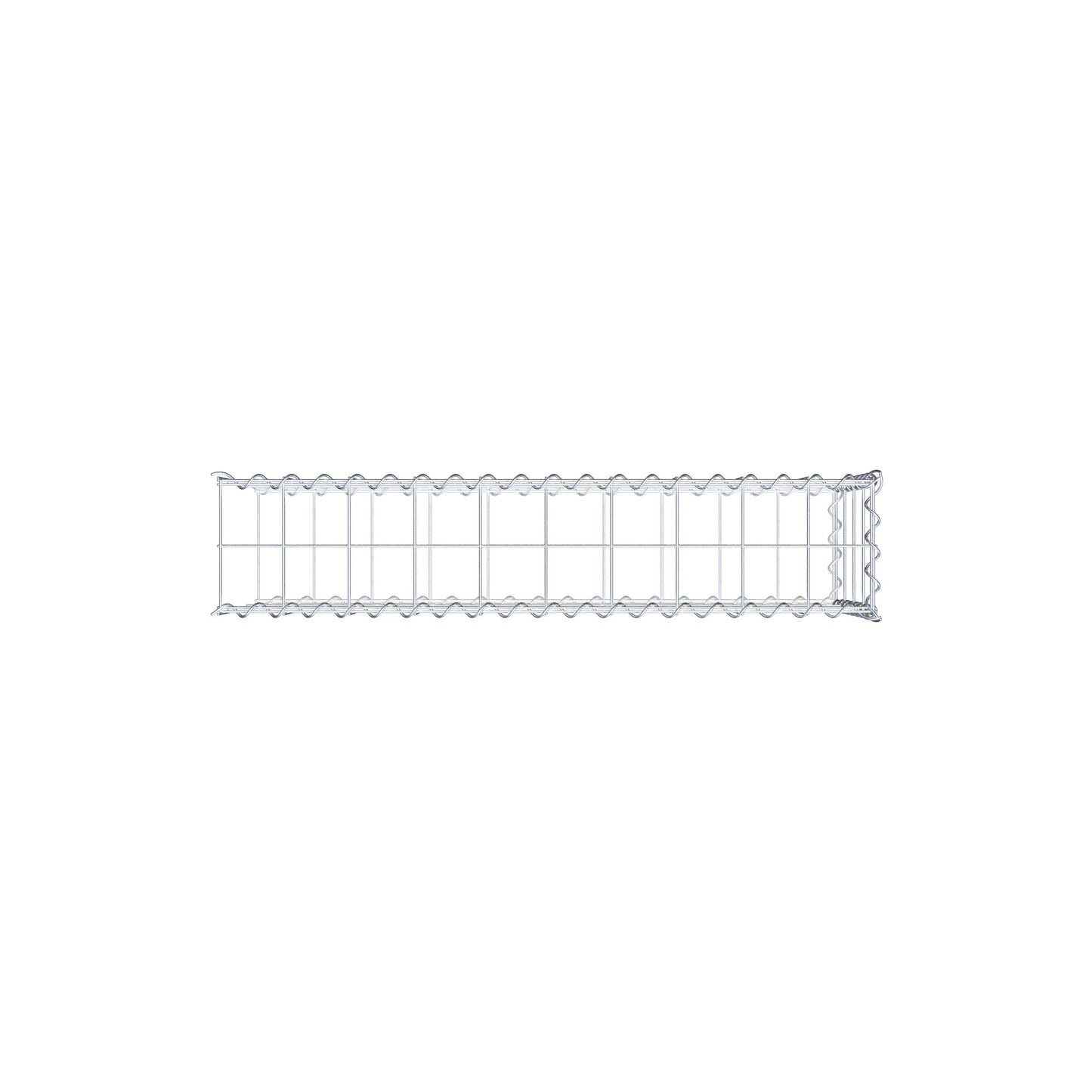 Grown-on gabion type 2 100 cm x 40 cm x 20 cm (L x H x D), mesh size 10 cm x 10 cm, spiral