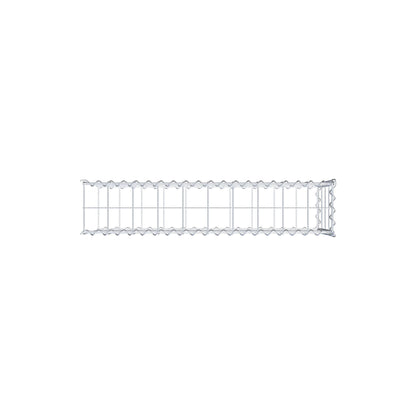 Grown-on gabion type 2 100 cm x 40 cm x 20 cm (L x H x D), mesh size 10 cm x 10 cm, spiral