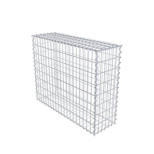 Gabion 100 cm x 80 cm x 30 cm (L x H x D), maskstorlek 5 cm x 10 cm, spiral