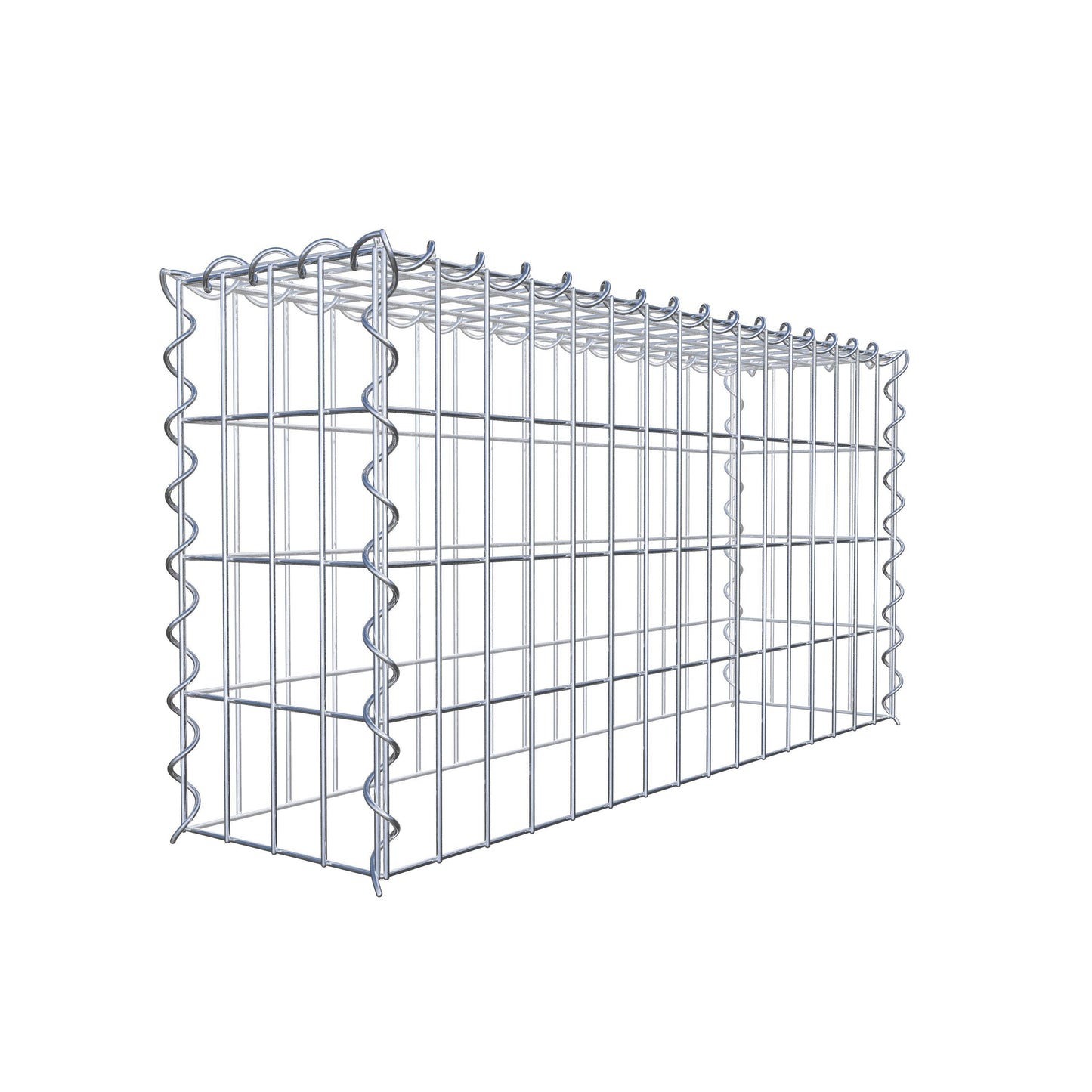 Gabbione aggiuntivo tipo 3 80 cm x 40 cm x 20 cm (L x H x P), dimensione maglia 5 cm x 10 cm, a spirale