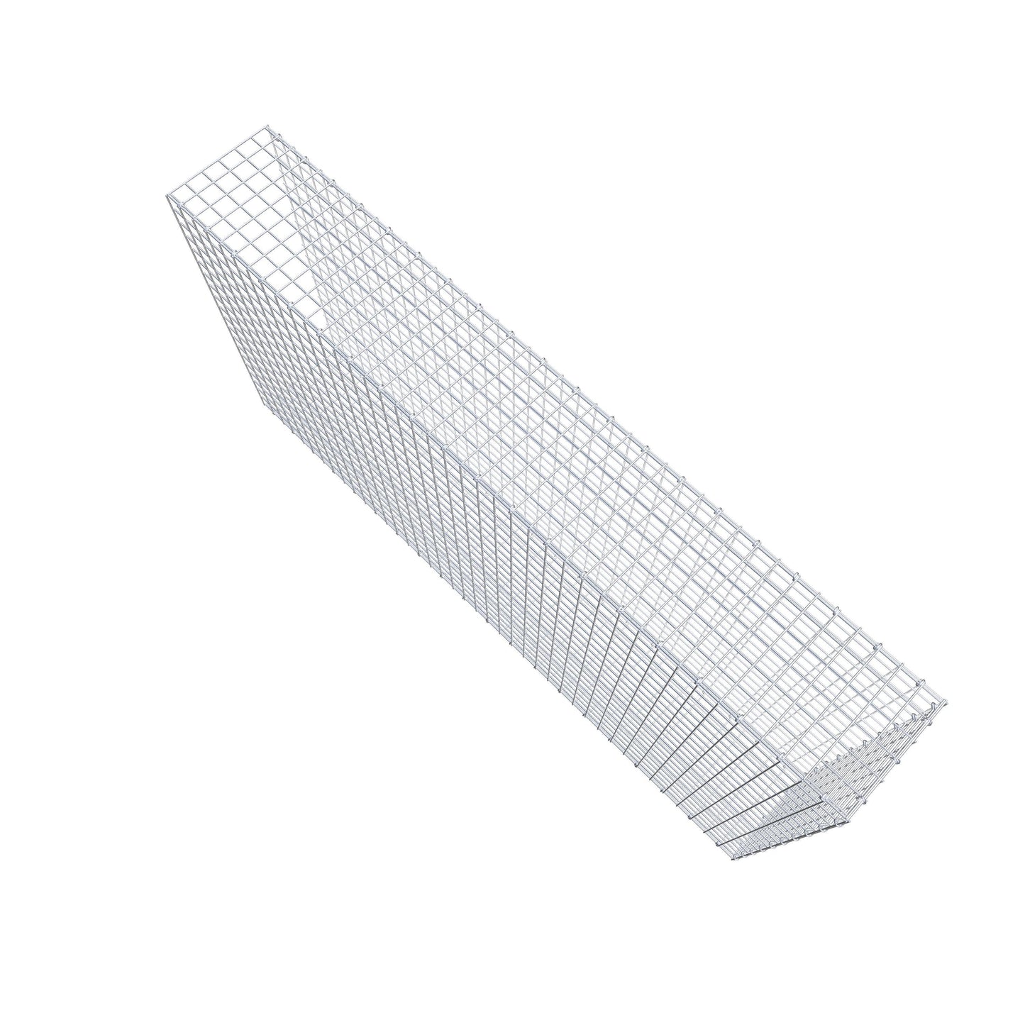 Monteret gabion type 2 200 cm x 100 cm x 30 cm (L x H x D), maskestørrelse 5 cm x 5 cm, C-ring