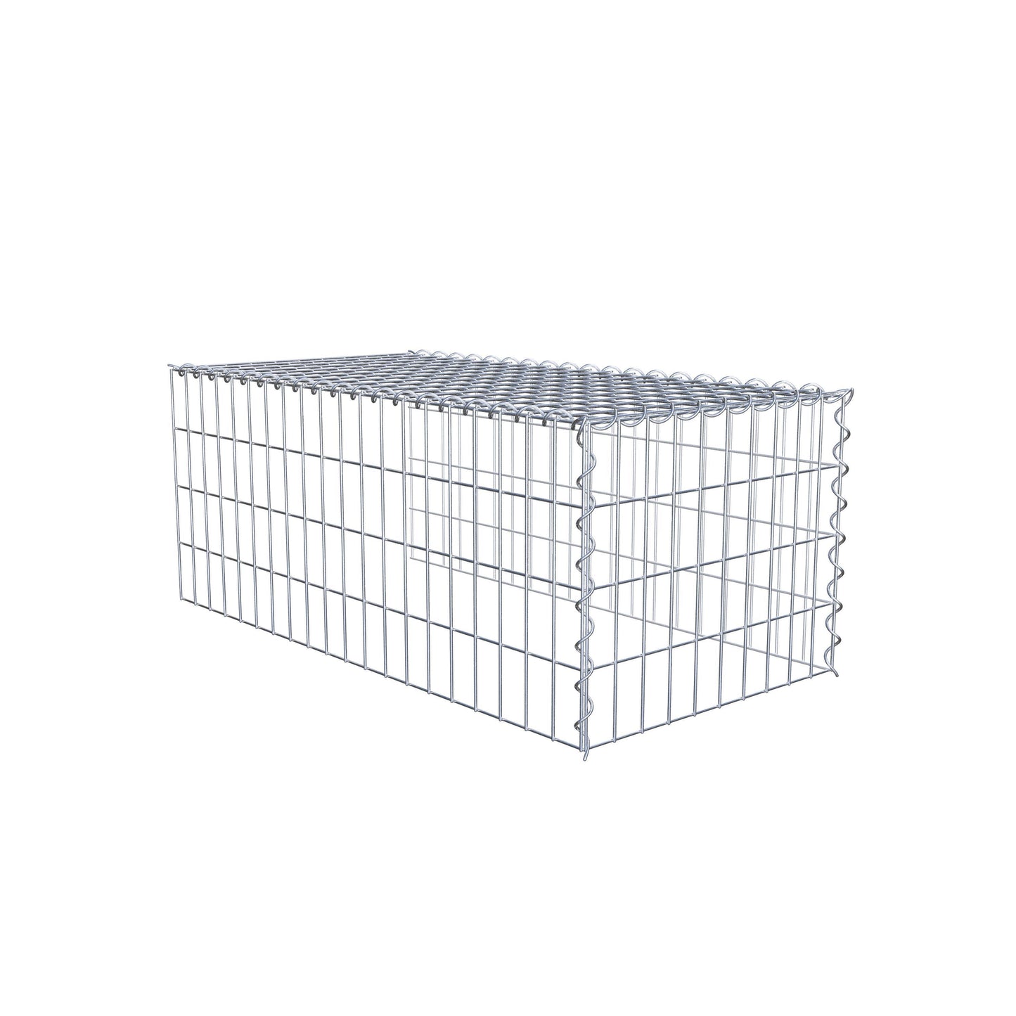 Gabião tipo 4 100 cm x 40 cm x 50 cm (C x A x P), malhagem 5 cm x 10 cm, espiral
