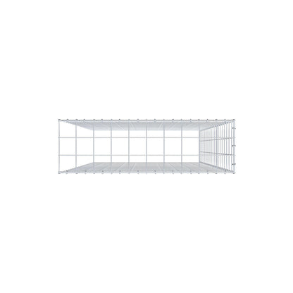 Fourche rapportée type 4 200 cm x 100 cm x 30 cm (L x H x P), mailles 10 cm x 10 cm, anneau en C