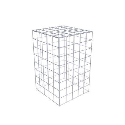 Gabião Tipo 3 80 cm x 50 cm x 50 cm (C x A x P), malhagem 10 cm x 10 cm, anel C
