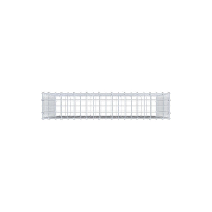 Gabion 100 cm x 80 cm x 20 cm (L x H x D), maskstorlek 5 cm x 5 cm, C-ring