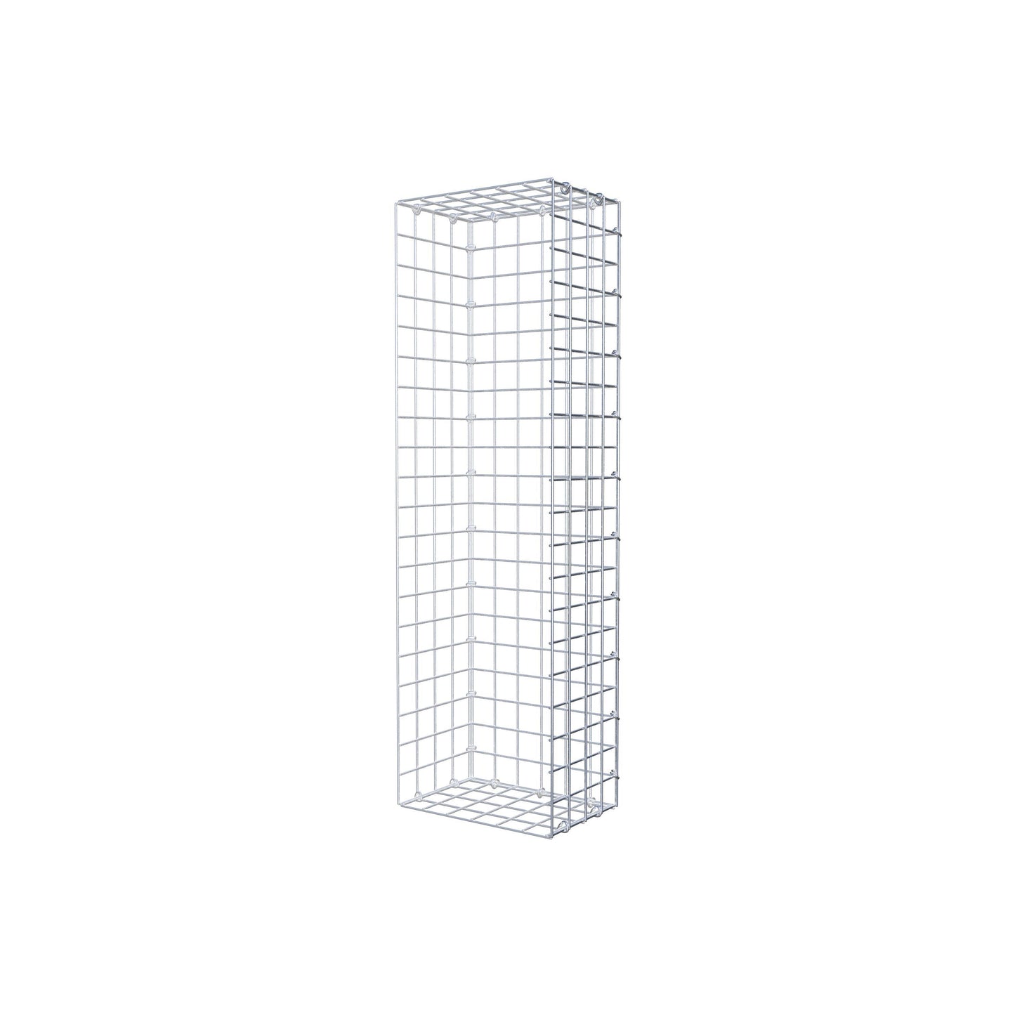 Gabbione aggiuntivo tipo 2 100 cm x 20 cm x 30 cm (L x A x P), maglia 5 cm x 5 cm, anello a C