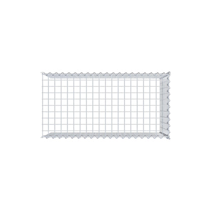 Opvokset gabion type 4 100 cm x 50 cm x 50 cm (L x H x D), maskestørrelse 5 cm x 5 cm, spiral