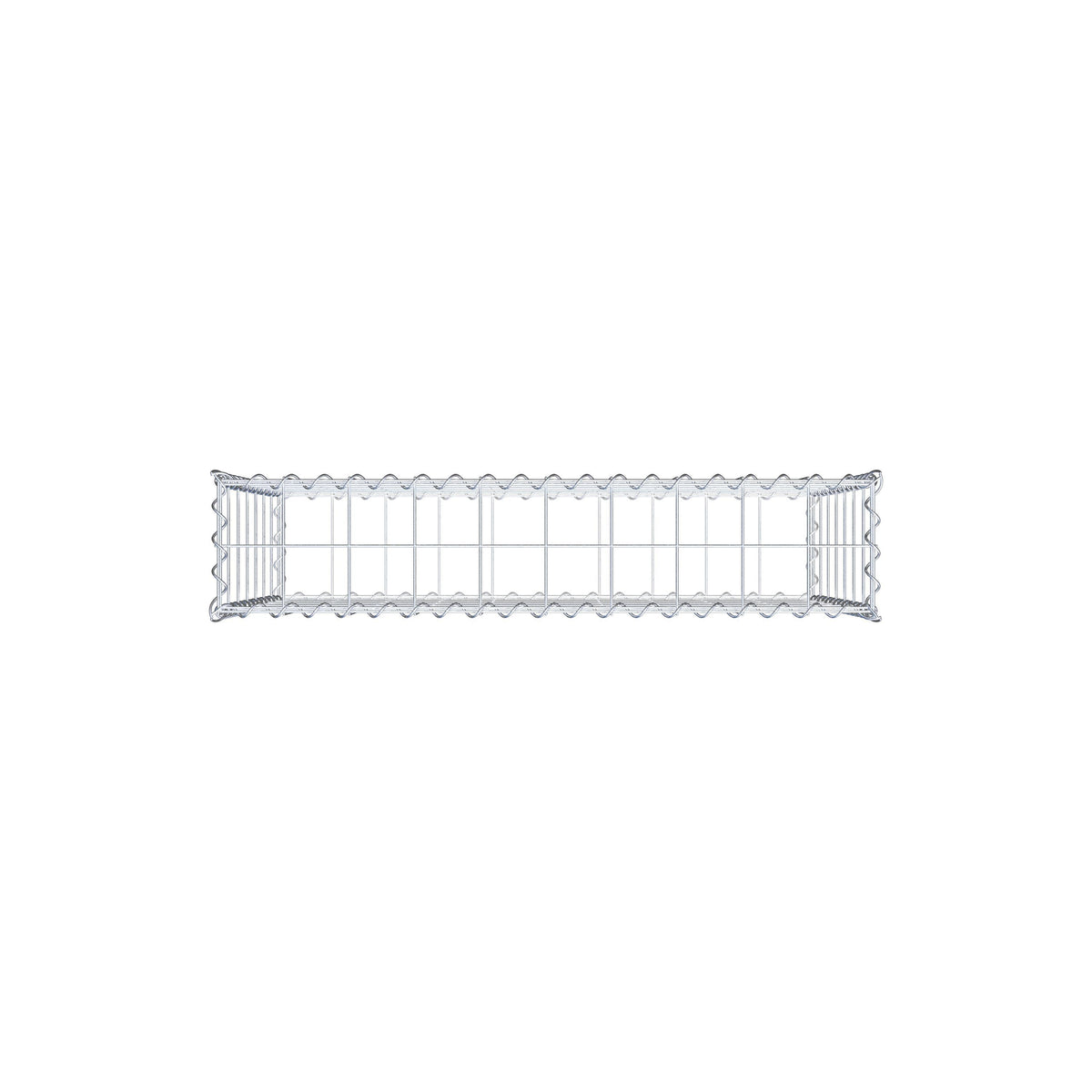 Gabbione 100 cm x 70 cm x 20 cm (L x H x P), maglia 10 cm x 10 cm, spirale