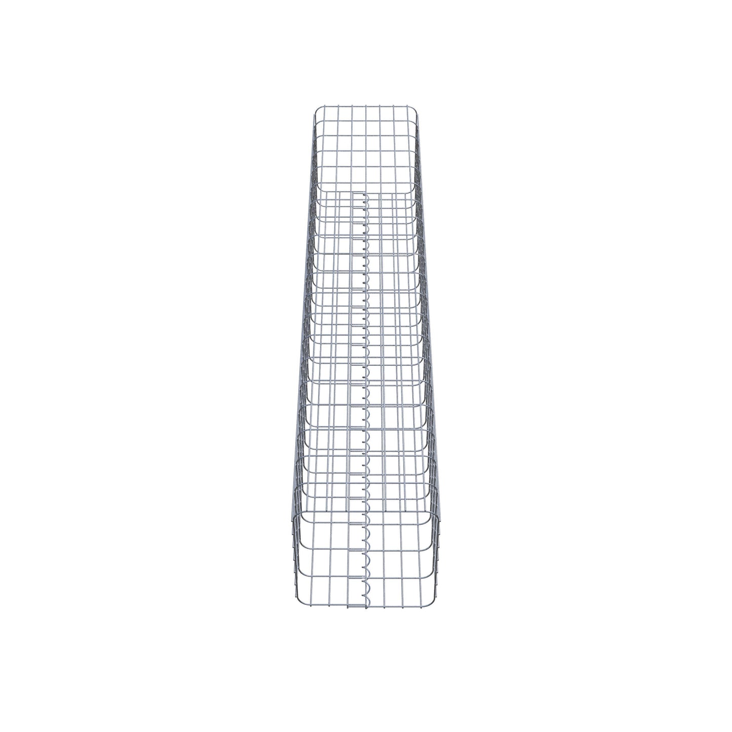 Gabionpelare, kantig 37 cm x 37 cm, 200 cm hög, MW 5 cm x 10 cm